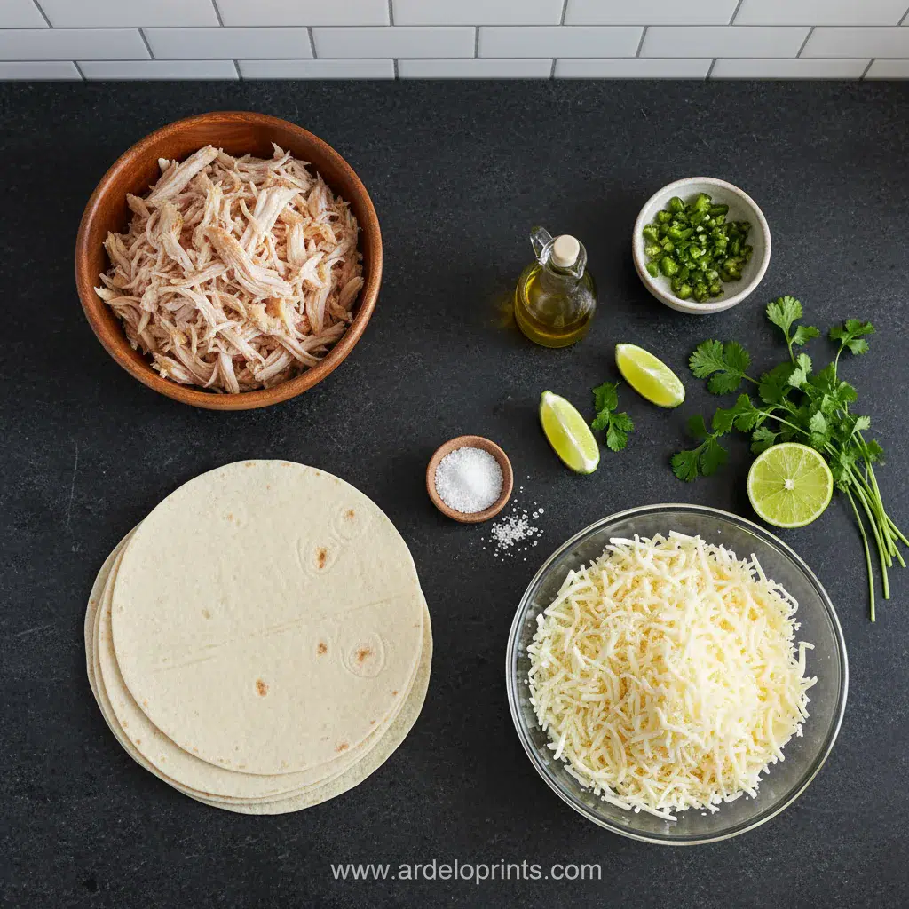 Easy Chicken Chimichanga Recipe - ingredients preparation