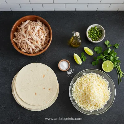 Easy Chicken Chimichanga Recipe - ingredients preparation