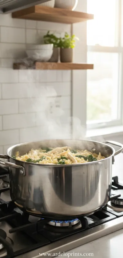 Lemon Chicken Orzo: Creamy & Delicious - cooking process