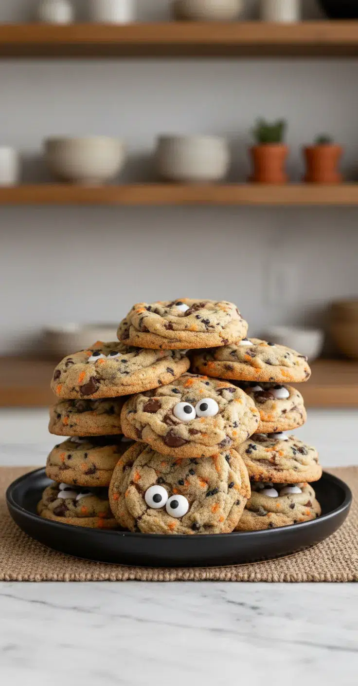 Halloween Chocolate Chip Cookies: Easy Recipe - final presentation