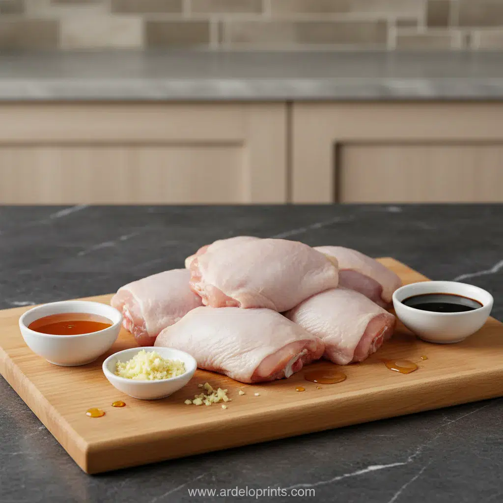 Crockpot Honey Garlic Chicken: Easy Recipe - ingredients preparation