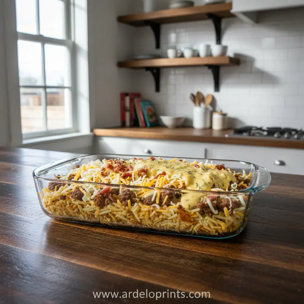 Crack Breakfast Casserole: Cheesy & Addictive - cooking process