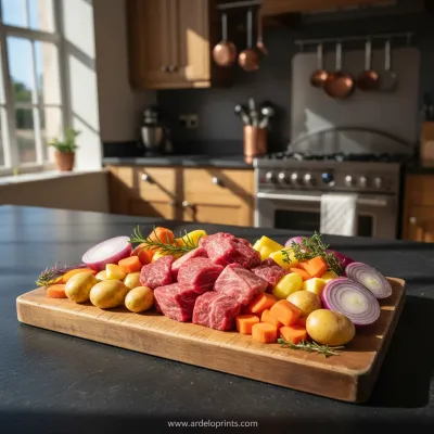 Easy Slow Cooker Pot Roast - ingredients preparation