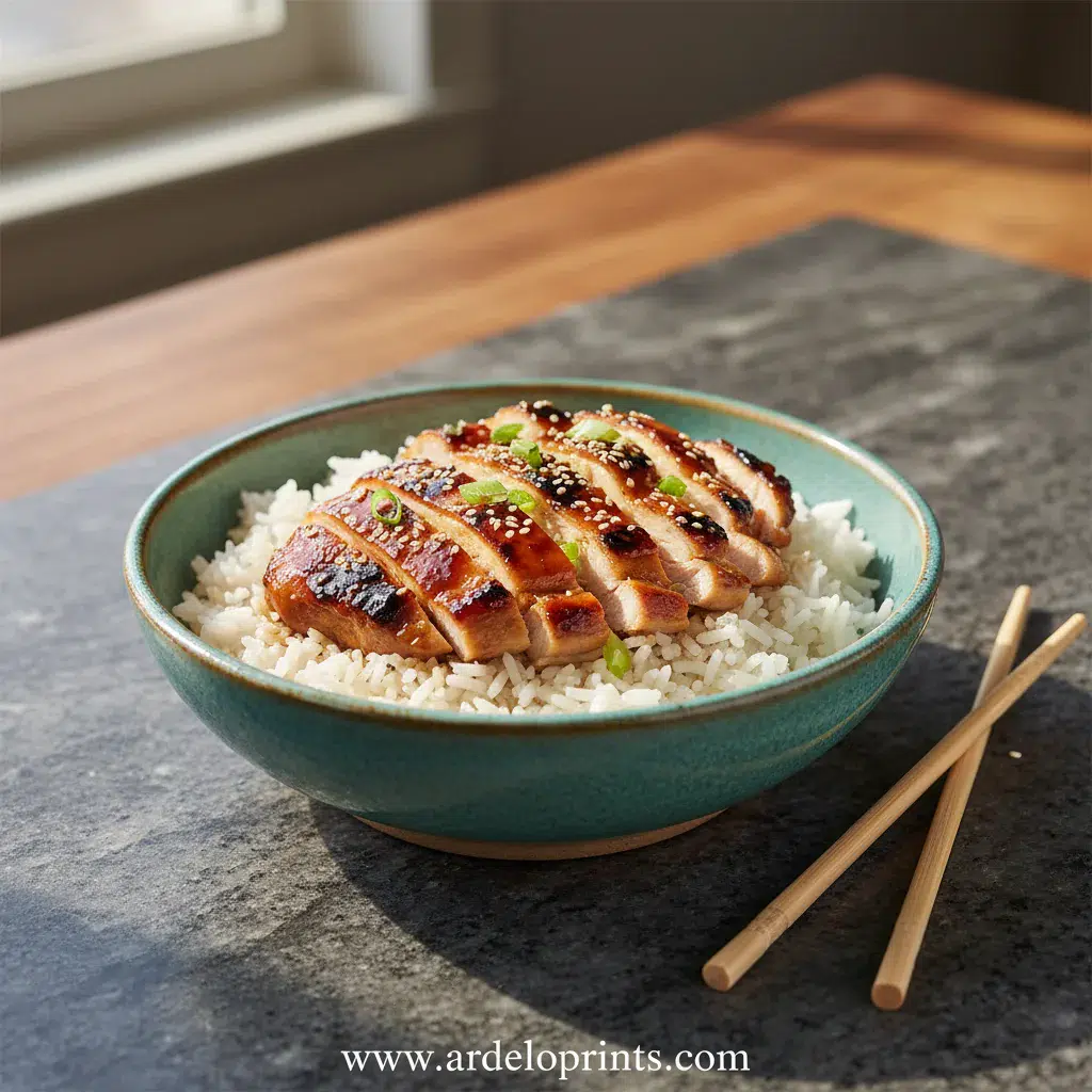 Easy Chicken Teriyaki Recipe - final presentation