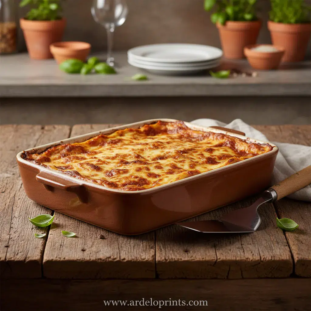 Crowd-Pleasing Potluck Baked Ziti - final presentation