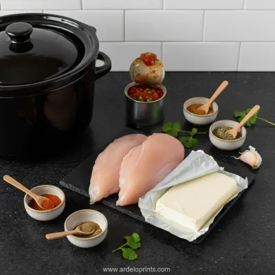 Crockpot Creamy Chicken Nachos: Easy Recipe - ingredients preparation