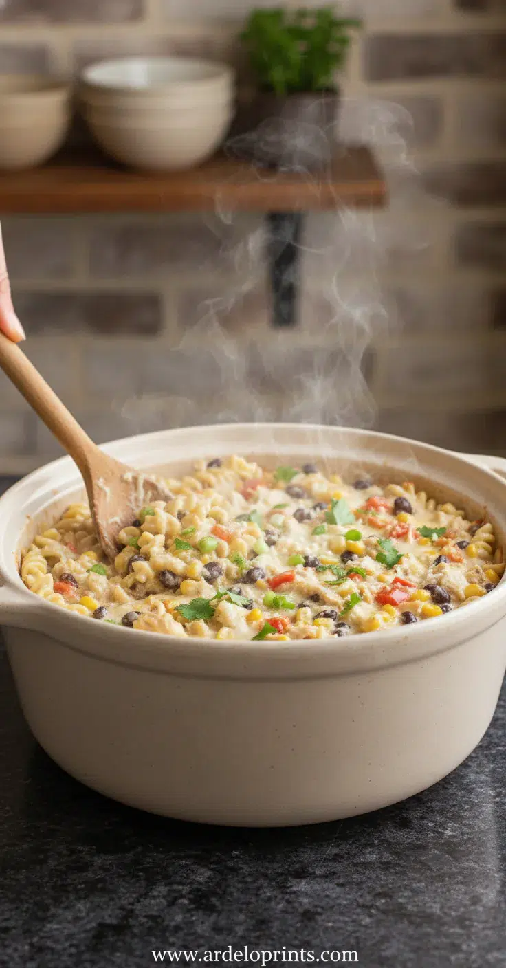 Crockpot Creamy Chicken Gnocchi Soup - cooking process