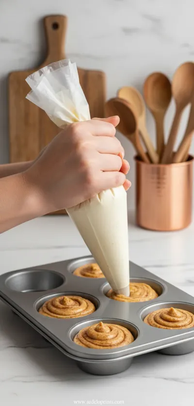 Cinnamon Roll Protein Muffins Recipe - cooking process