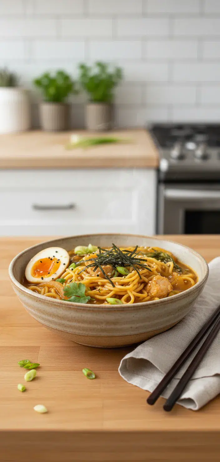 Easy Chicken Ramen: A Warm Hug in a Bowl - final presentation