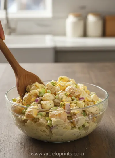 Creamy Dreamy Potluck Potato Salad - cooking process