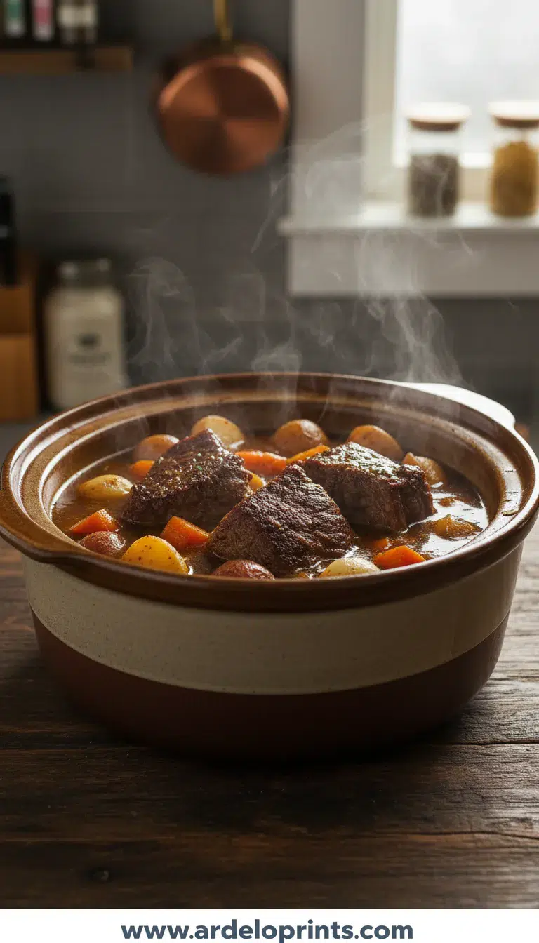 Easy Crockpot Pulled Chicken for Busy Nights - cooking process