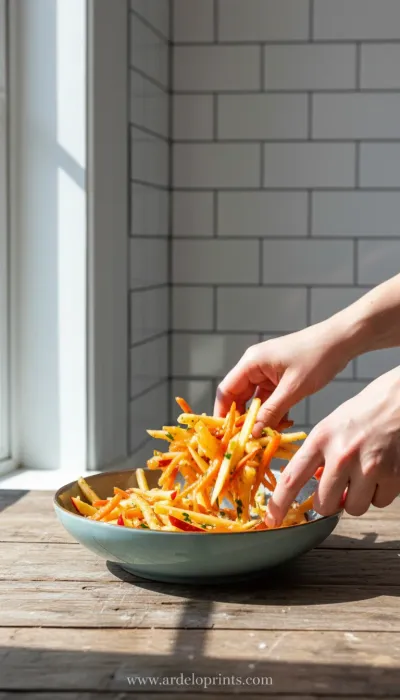 Carrot Apple Salad: Sweet & Refreshing - cooking process