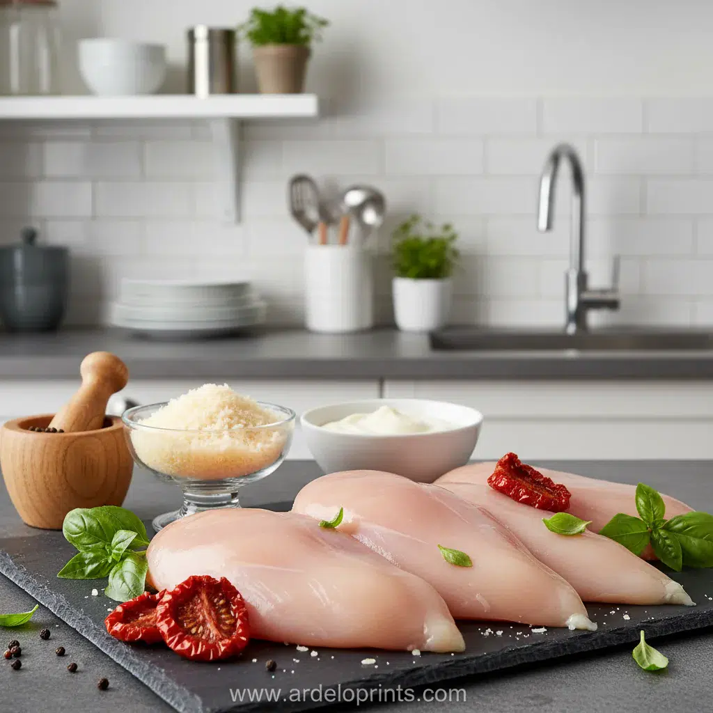 Easy Crockpot Marry Me Chicken Recipe - ingredients preparation