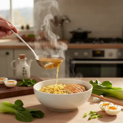 Easy Chicken Ramen: A Warm Hug in a Bowl - cooking process
