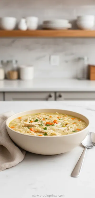 Lemon Chicken Orzo Soup: Easy Recipe - ready to serve