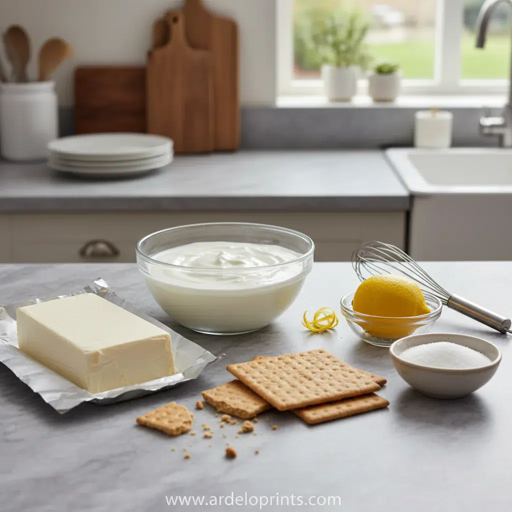 No Bake Cheesecake For One: Low-Calorie Dessert - ingredients preparation