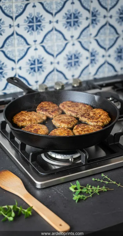 Homemade Gyros Recipe - cooking process