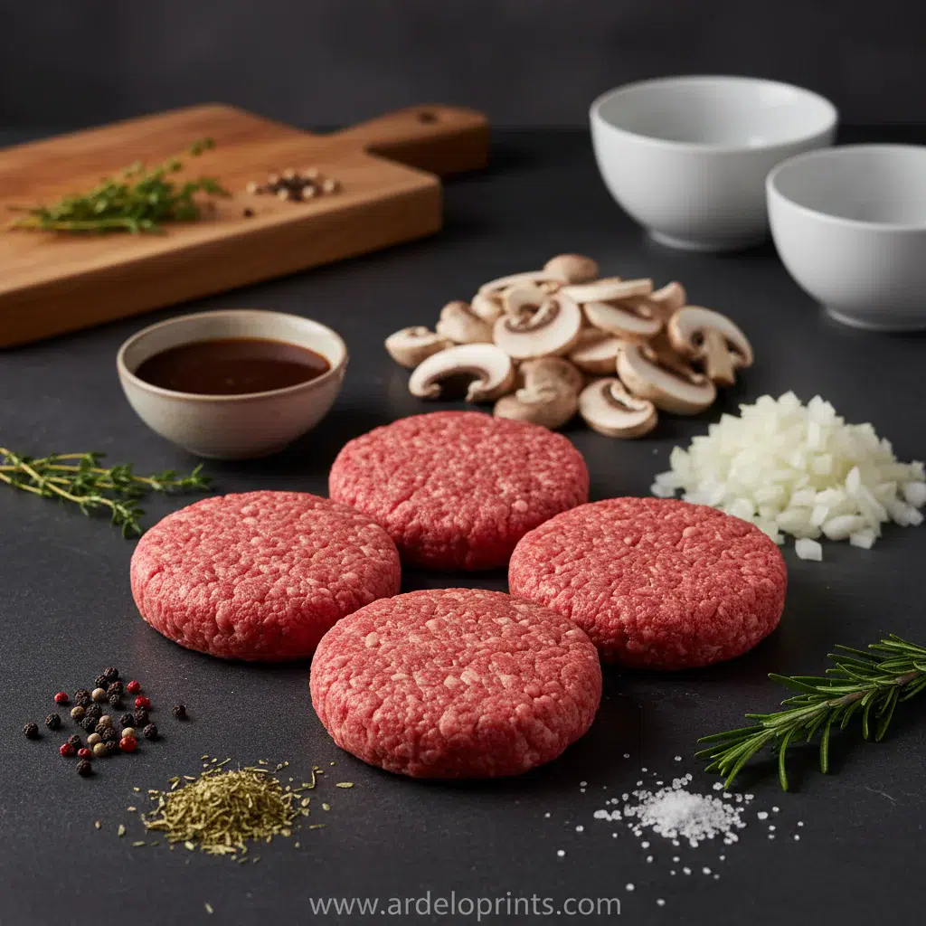 Slow Cooker Salisbury Steak: Easy Dinner Recipe - ingredients preparation