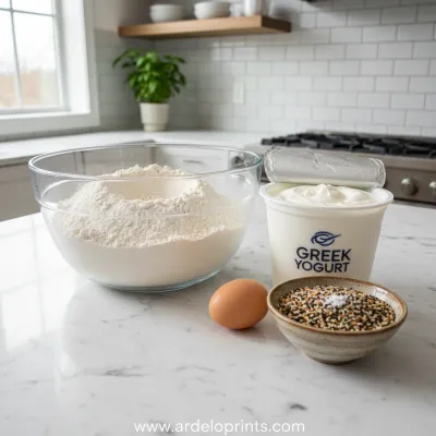 Greek Yogurt Bagels: Fluffy & Healthy Recipe - ingredients preparation