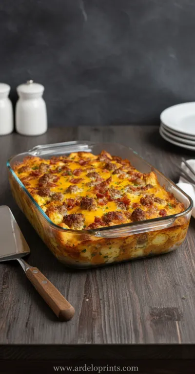 Crack Breakfast Casserole: Cheesy & Addictive - ready to serve