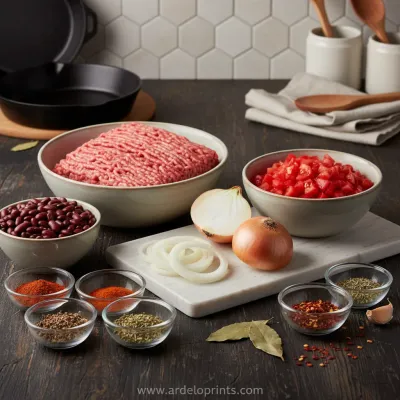 Classic Slow Cooker Chili: Easy Dinner - ingredients preparation