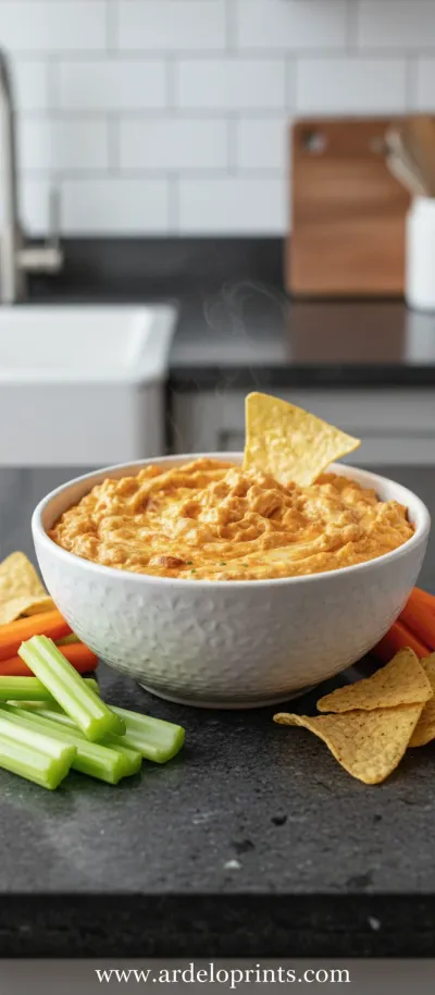 Crock Pot Buffalo Chicken Dip Recipe - ready to serve