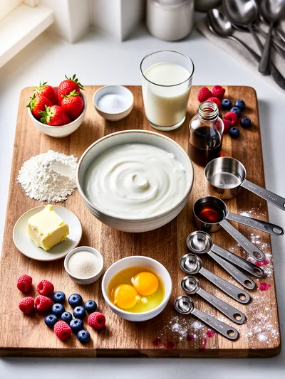 Yogurt Pancakes – Quick & Fluffy - cooking process