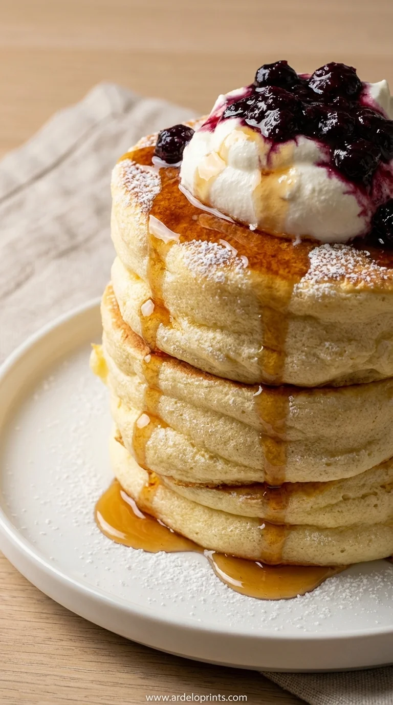 Japanese Soufflé Pancakes: Light & Fluffy Recipe - feature image