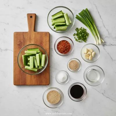 Korean Cucumber Salad – Spicy Tik Tok Recipe - cooking process