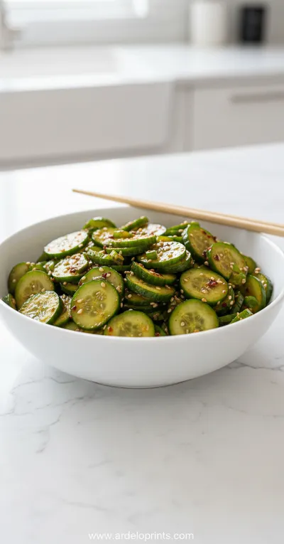 Korean Cucumber Salad – Quick TikTok Recipe