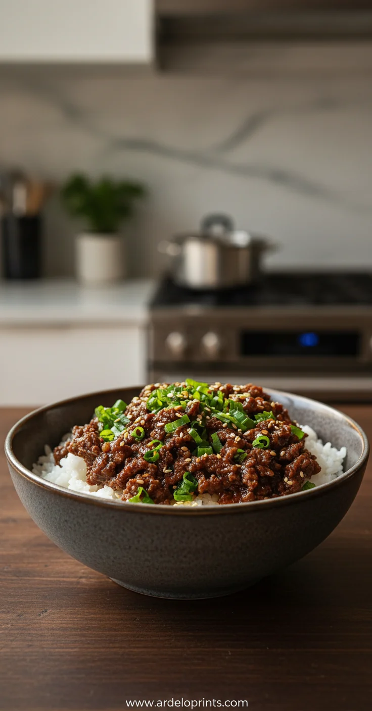Korean Ground Beef Bowl - feature image