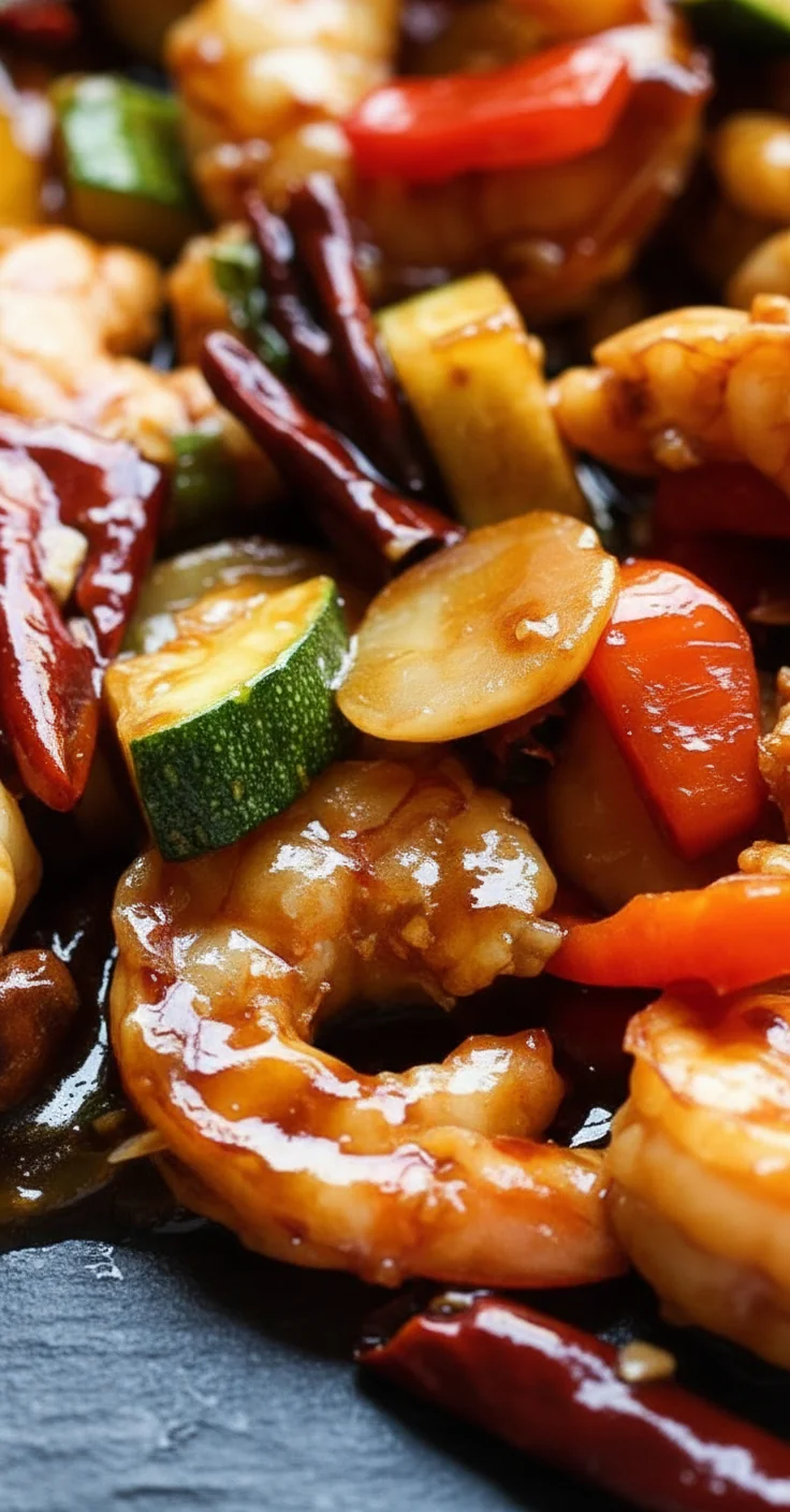 Kung Pao Shrimp Stir Fry - feature image