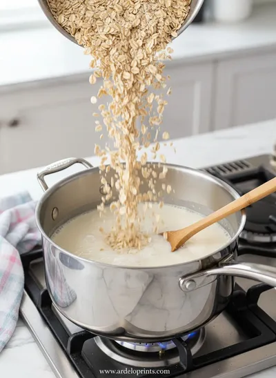 Lactation Overnight Oats – Make-Ahead Breakfast - cooking process