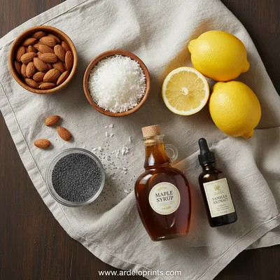 Lemon Bliss Balls: Healthy Energy Protein Snacks - ingredients preparation