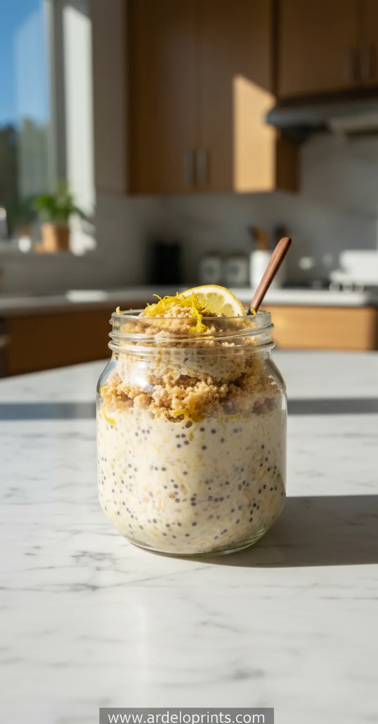 Lemon Cheesecake Overnight Oats - feature image