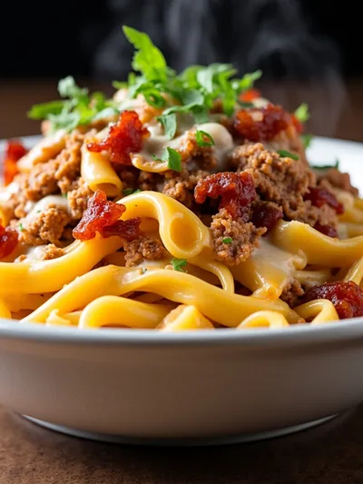 Loaded Turkey Bacon Cheeseburger Pasta