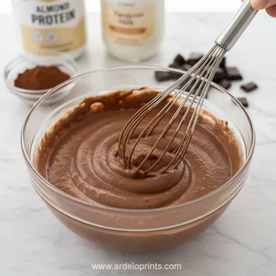 Low Carb Protein Pudding Recipe - Soft and Creamy - ingredients preparation