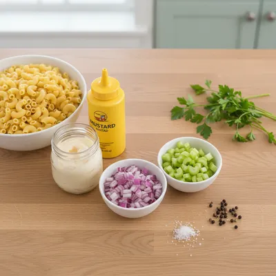 Easy Macaroni Salad Recipe - cooking process