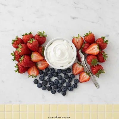 Easy 3-Ingredient Marshmallow Fluff Fruit Dip - cooking process