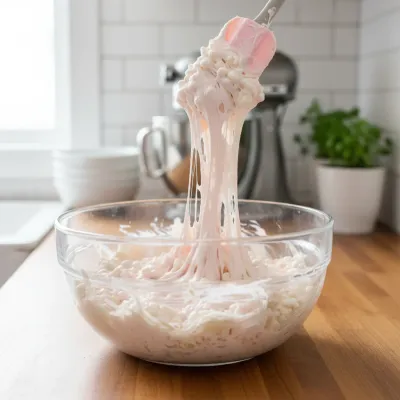 Marshmallow Rice Krispies Halloween Brains - cooking process