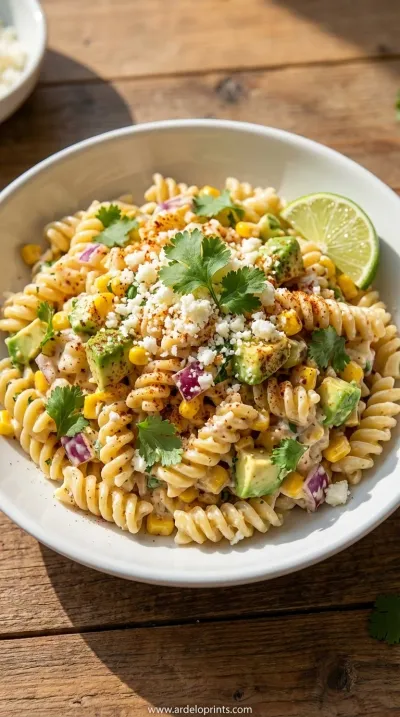 Mexican Street Corn Pasta Salad: Tasty Recipe - ready to serve