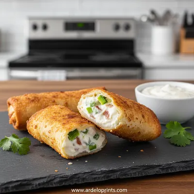 Mini Jalapeno Popper Egg Rolls