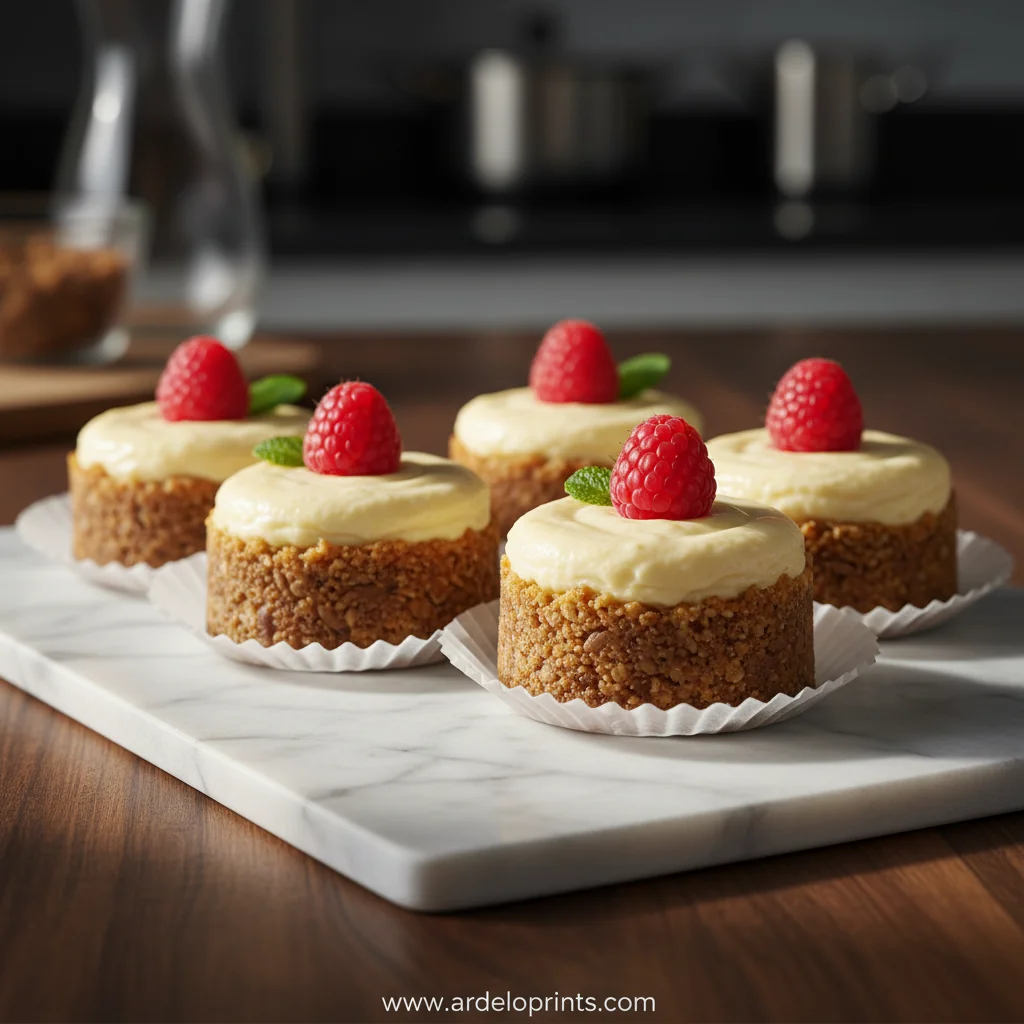 Mini Protein Cheesecakes (Healthy & Gluten Free) - feature image
