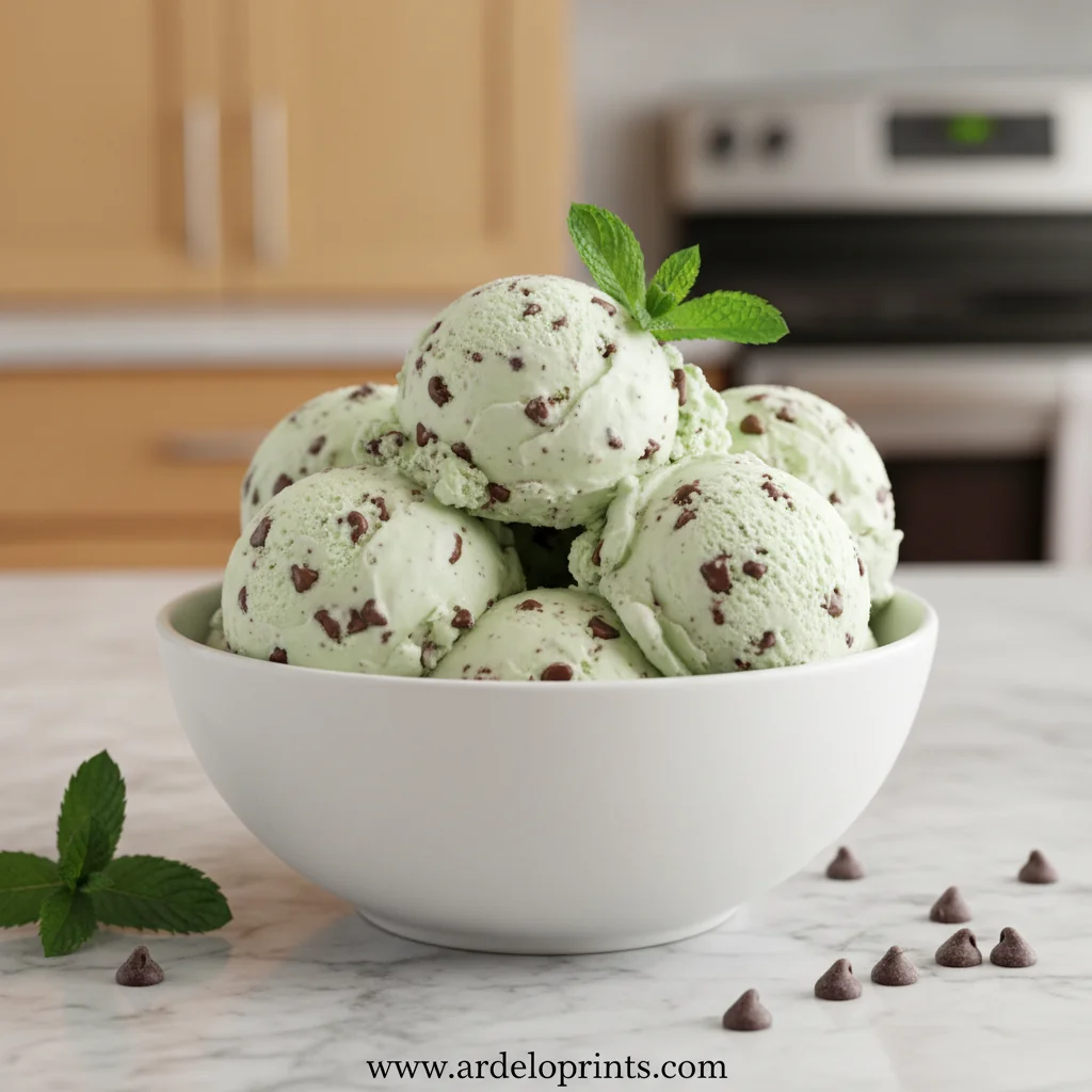 Ninja Creami Mint Chocolate Chip Ice Cream - feature image