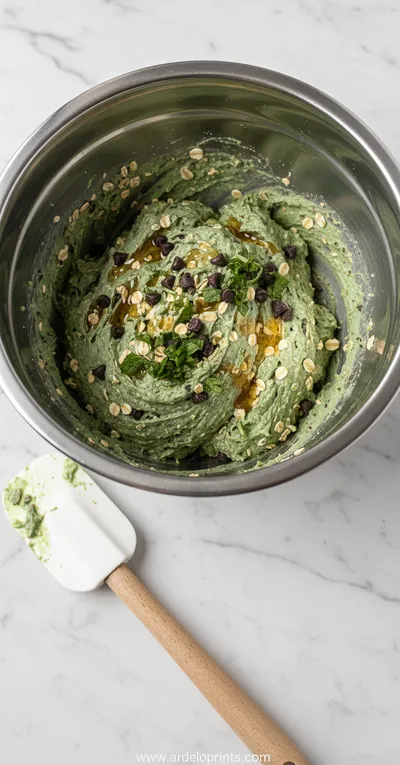 Mint Chocolate Chip Protein Balls Recipe - ingredients preparation