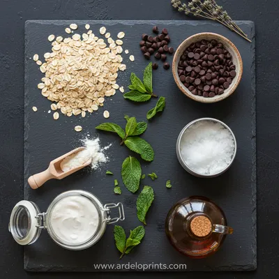 Mint Chocolate Chip Protein Balls Recipe - cooking process