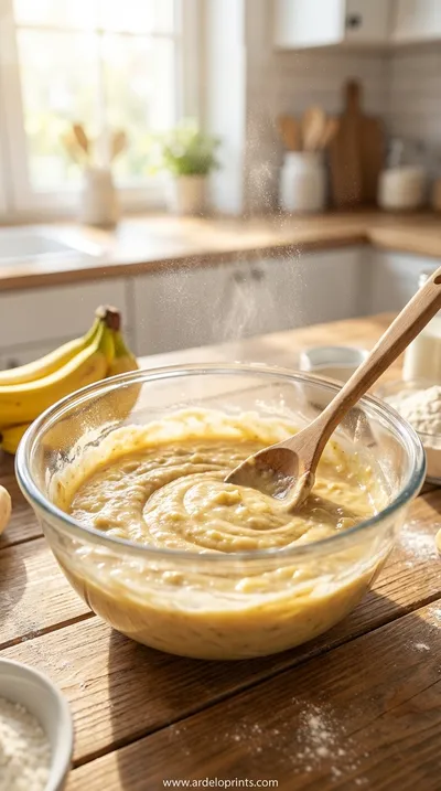 Best Ever Classic Moist Banana Bread Recipe - cooking process