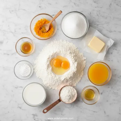 Moist Orange Cake - cooking process