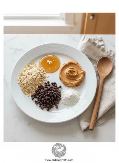 No-Bake Chocolate Peanut Butter Protein Balls - cooking process