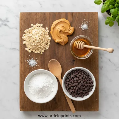 No-Bake Chocolate Peanut Butter Protein Balls - cooking process